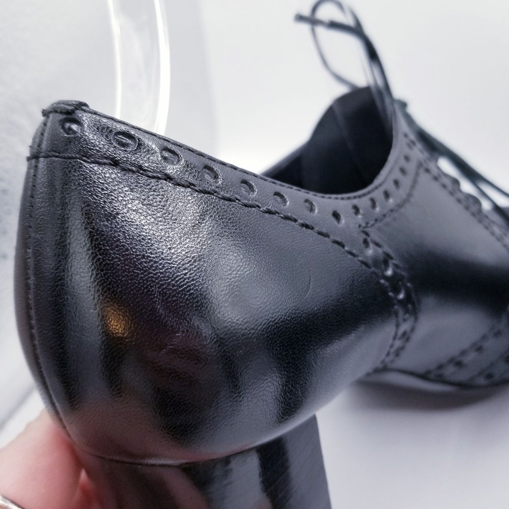 Franco Sarto Devote Black Block Heel Shoes 9.5 - Picture 11 of 13